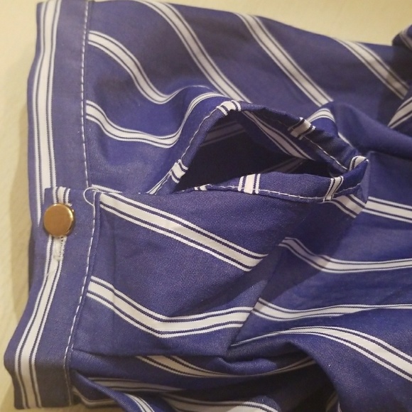 DYGARNI BLUE STRIPED TUBE TOP - Picture 3 of 8